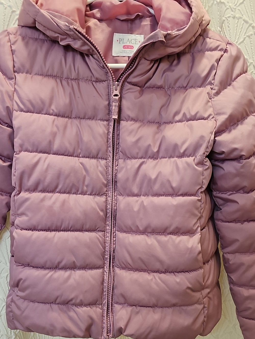 The Children's Place Mauve Pink Quilted Puffer Jacket - Picture 3 of 3